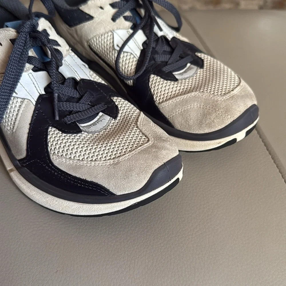 Ecco‎ Biom Street Sneakers Men's Size 5.5 Navy Beige Lace Up Athletic Shoes